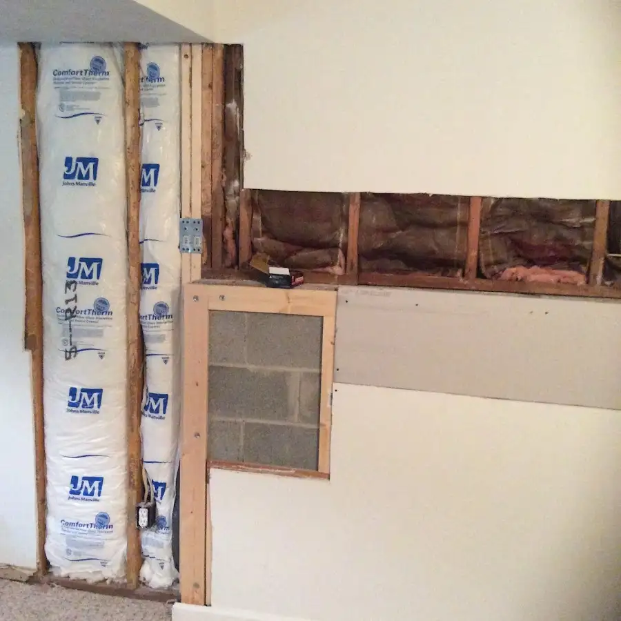 Wall insulation replacement during Contents Cleaning & Restoration in Martha Lake